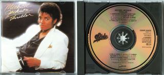 MICHAEL JACKSON Thriller 1982 CD 1pr, w NEU Beat It NO REMASTER Paul