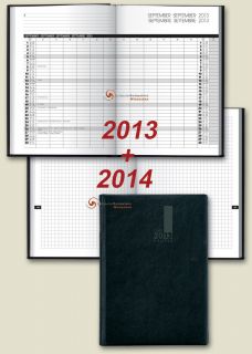 Brunnen TimeCenter 2013 2014 A5 Buchkalender Notizbuch 1 Monat 2Seiten