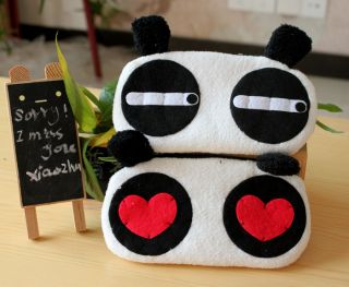 Lovely Panda Plush Cosmetic Bag Storage Handbag Purse
