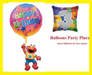 ELMO FLOATING 1ST 2nd 3rd 4th birthday party balloons sesame street