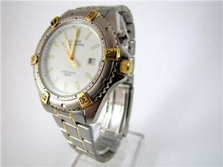 New Quartz Watch CASIO MTH 3015 Analog Stainless Steel Band White Dial