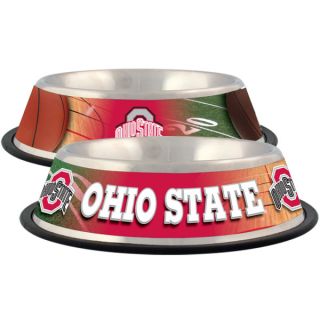 Ohio State Buckeyes Stainless Steel Pet Bowl   Team Shop   Dog