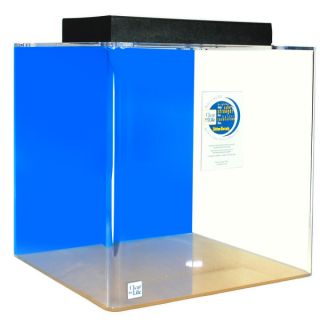 Clear For Life Cube Acrylic Aquarium 25 G   Blue