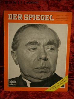 Spiegel 10/62 7.3.1962 Michael Schmaus