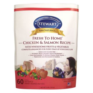 Stewart Raw Naturals™ Fresh to Home™Chicken & Salmon Recipe Dog Food Patties   Dog