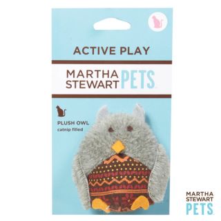 Martha Stewart Plush Owl Fair Isle Cat Toy   Plush Ow;l