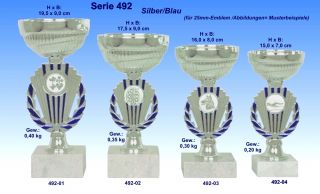 4er Serie Pokale (492) inkl. Gravur jetzt nur 13,75 EUR