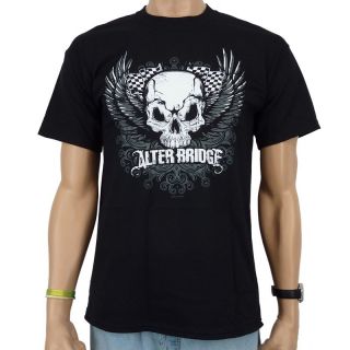 Alter Bridge   Skull Wings Band T Shirt, schwarz