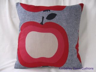 16  Apple Retro Red Beige Black Scatter Scatter Pillow Cushion Cover