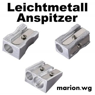 Bleistift Spitzer, Doppelspitzer, Metall Anspitzer,Keilform Blockform