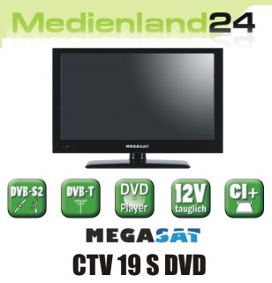 Megasat CTV 19 S DVD Camping LED TV 47cm DVD Player DVB S2 HDTV 12V
