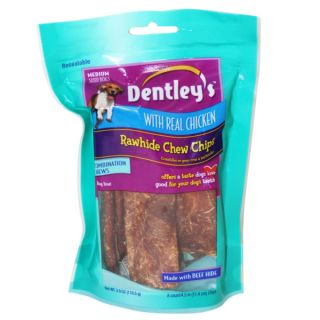Dentley's Rawhide Chew Flips w/Chicken   Treats & Rawhide   Dog