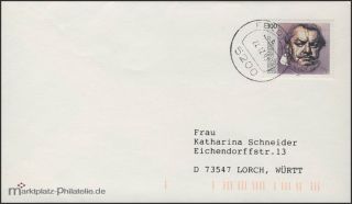 Brief Deutschland 5200 Feldpost b / 22.12.93 mit Bund 1689 nach Lorch