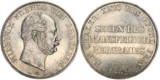D260 Preussen 1 Taler 1862 Wilhelm I. 1861 1888 Ausbeute