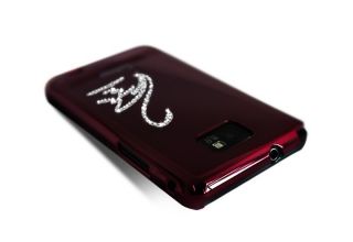 Red Swan Swarovski Crystal Luxury Hard Case Cover For SAMSUNG GALAXY