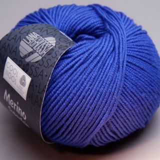 Lana Lana Grossa Merino superfein Cool Wool 548 blu amparo 50g Wolle