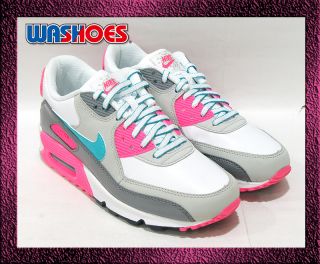 2011 Nike Air Max 90 2007 GS White Grey Pink Green US 3.5Y~7Y girl 1
