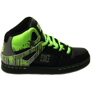 DC Kids Sneaker Rebound Black/Lime 302676