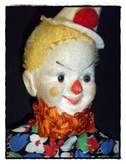 seltene alte Handpuppe Clown Harlekin von STEIFF ?? Kasperle