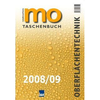 mo Taschenbuch Oberflächentechnik 2008/09 Martin Metzner