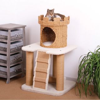 PetPals Eco Friendly Sand Castle Cat Condo   Cat   Boutique
