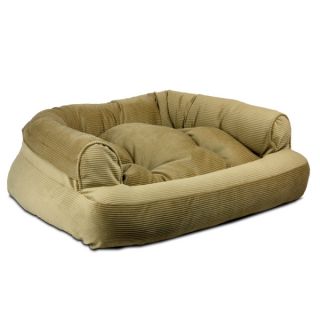 Snoozer Overstuffed Sofa Pet Bed   Gold