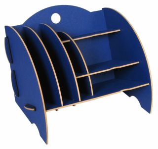 Mini Organizer blau royalblau Ablage Schreibtisch Werkhaus