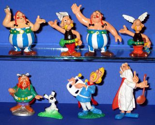 Asterix & Obelix  8 x Bully Figuren Serie 1990
