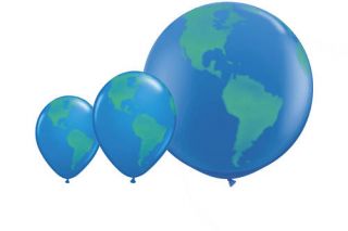 10 Luftballons Weltkugel Erdkugel Globus 30 cm