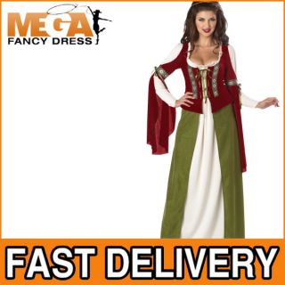 Kostüm Fasching Damen Robin Hood Maid Marion Verkleidung Mittelalter