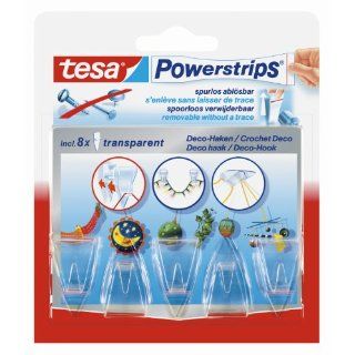 tesa 58900 13 0   tesa Powerstrips Decohaken (5 Haken/8 Strips