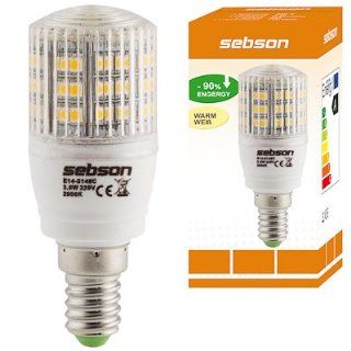 E14 48 LED [sebson®] (210lm   Warm Weiß   48 x 3528 SMD LED   360º