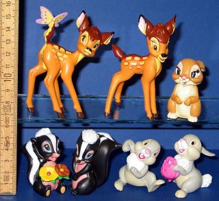 Bambi & Klopfer  7 x Walt  Figuren ( Satz )