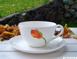 Villeroy & Boch Iceland Poppies Frühstückstasse mit Untertasse Neu