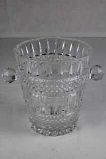 Sehr schöne Kristallglas Vase Schale Schüssel // Glas Behälter
