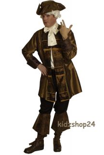 Kostüm Jacket Mantel Gehrock Barock Herren Gr. 50 52 54 56 NEU