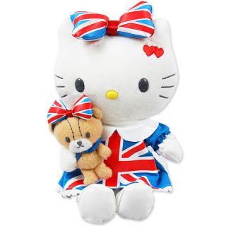 Hello Kitty Union Jack Plush doll Good for Christmas GIFT or your