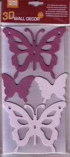 3D Wanddekoration/Wandsticker Schmetterlinge Moosgummi