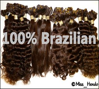 Premium 100% BRAZILIAN Virgin Human Remy Natural Weave Hair Extensions