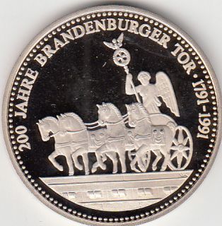 MEDAILLE 200 Jahre Brandenburger Tor 1791 1991