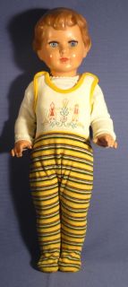 SCHILDKRÖT JUWEL 64 Gabi Puppe Doll Schlafaugen 64 cm 50er 60er Jahre