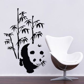 Wandtattoo   Panda   30 x 45 cm   Schwarz Küche
