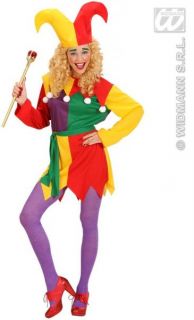 Kostüm Jolly Jester für Damen Fasching Kostüm Harlekin Karneval