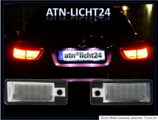LED SMD Xenon Weiß Kennzeichenbeleuchtung Audi A3 S3 A4 S4 B6 B7 A6