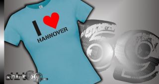 Lady Shirt Deine Stadt Hannover zeig woher du kommst Kult XS XL 00995