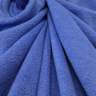 Stoff Meterware Fleece antipilling weich knitterfrei blau royalblau