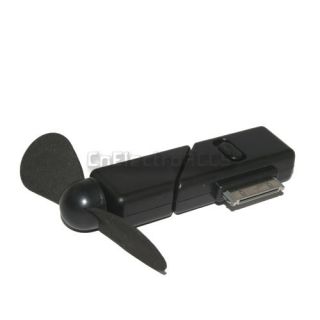 USB Ventilator in Schwarz Dock Lüfter Fan für Apple iPhone 4 4S