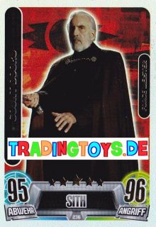 Force Meister Count Dooku Nr 236 Force Attax Serie 5 Movie Collection