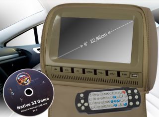 ZOLL 22 86cm Digital LCD Auto Monitor in Kopfstuetze mit DVD USB SD