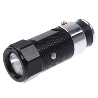 Mini Car Cigarette Lighter LED Flashlight Torch Rechargeable 7 Colors
